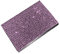 Visitenkartenetui,MoreChioce Professioneller Kartenhalter Bling Bling Strass Visitenkartenhalter Edelstahl Aufbewahrungsbox Business Visitenkartenhalter für Männer und Frauen,Rosa