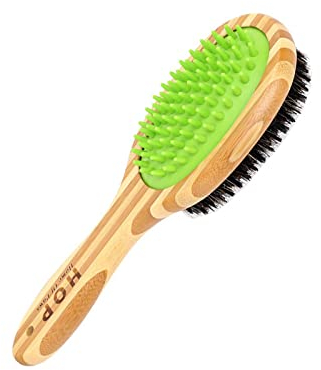 RAHYMA Haustierbadbürstenhundereinigungsmassage, doppelseitiger Kamm/95 des pflegenden Haustieres