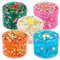 5 Pack Fluffy Clear Making Slime Kit, Making Crystal Crunchy Glitter Slime Charms Party Favor, Stress Relief Toy for Girls and Boys, Soft Non-Stick Putty Slime for kids, Birthday Glue Bag Fillers