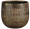 MICA Decorations Marcus Blumentopf - 21x21x19 cm - Keramik - Bronze