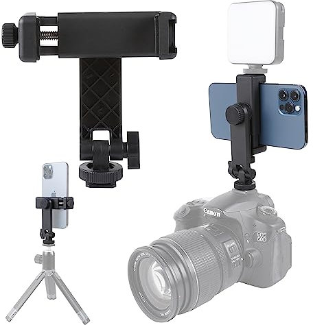 Leenconghui- Adaptador de trípode Universal Multifuncional para teléfono móvil, Zapata para cámara con rotación de 360 Grados, Compatible con Canon, Nikon, Sony DSLR
