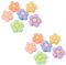 SULIVES 12 Pcs Flower Shoes Charms, Shoes Decorations for Girls Boys, Perfect for Girls' Fashion Decorations, Cute Flower Charms for Party Decorations