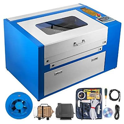 PAKJEL 50W CO2 Tube Cutting Machine USB Port CNC Router Specific Cutter For Plywood/Acrylic/Wood/Leather