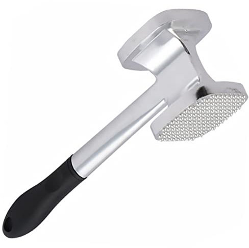 Martillo for carne de vacuno Herramientas domésticas Aplastador de bistec Mazo for carne Herramienta trituradora de carne Mazo de cocina Martillo de doble cara Picadora de carne Ablandador de carne de