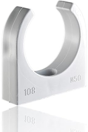 2 Stück - M50 PVC Klemmschelle | Quick-Schelle | Rohrschelle | XmediaSat für Stangenrohr