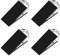 FLORA GUARD 2 Pack Door Wedge Rubber - Heavy Duty Door Stops, Non-Scratching, Non-Slip Door Stopper with 4 Stainless Steel Holders
