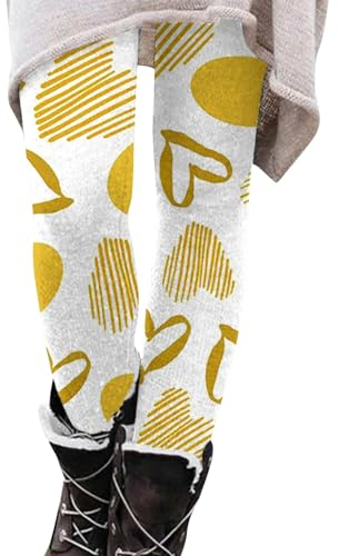 KONG JIMFAN Termostrumpfhosen Strumpfhose Mit Fleece Nahtlose Leggings Thermostrumpfhosen Für Damen Warm Leggings Women Winter Winterrock Sport Jumpsuit Damen Hose Elegant Damen(#6 Yellow,XL)