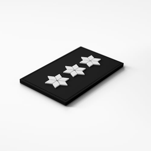 Patch Force - Dienstgradabzeichen Polizeihauptkommissar (PHK A11) gehobener Dienst (gD) - Als Abzeichen für Polizeiuniform, Schutzweste, Einsatztasche, Jacke oder Rucksack - 3D rubber klett patch