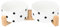 SPUNKYJUNKY Gamelle Double en céramique avec Support en Bambou pour Chat et Chien (400ml, Motif de Points)