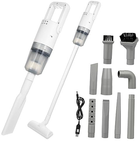 Alipis Aspirador Portátil Inalámbrico De Mano Gran Succión para Limpieza De y Vehículos Accesorios Batería Recargable