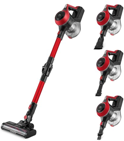 Ufesa Z3 Aspirador Escoba Flex sin Cable 22.2V, 10KPa, 150W, Autonomía 40 min, Cepillo Motorizado con Luz, 2 Velocidades, Accesorios Incluidos Suelo/Alfombra/Pelos de Animales/Coche/Muebles