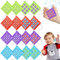 Tic Tac Toe Jeu de porte-clés personnalisé, porte-clés Tic Tac Toe Mini trousseau de clés pour enfants, chaîne de boutons en plastique pour sac à dos anniversaire garçons filles (16 pièces)
