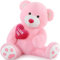 MorisMos Orso Peluche Gigante Rosa con Cuore, I Love You Orsacchiotto Orsetto di Peluche Grande Morbido, Carini Regalo San Valentino per Ragazze Bambini Fidanzata Donna (90cm)