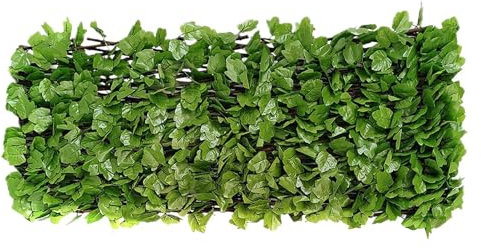 Erweiterbarer Sichtschutzzaun – Dekorativer Sichtschutz Aus Künstlichen Holzpflanzen | Leitplanke Mit Künstlichen Ahornblättern, Verstellbarem Künstlichem Ahornblatt, Sichtschutz Für Künstliche Pflanz