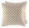 Amago home Dekokissen 40x40cm Set 2 Sofakissen Zierkissen Baumwolle u. Jute Natur versch. Varianten Farbe Variante 2: gestrichelt - kariert