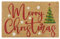 Hanse Home Kokos Fußmatte Weihnachten - rutschfeste Schmutzfangmatte Natur für Innen, Fußabtreter Merry Christmas Tree Kokosfaser Kokosmatte für Eingangsbereich & überdachten Außenbereich - 40x70cm