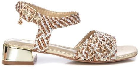 XTI - Sandalen Damen Gold - Bequeme und vielseitige Schuhe - Casual Mode - Modell 14393901 (Größe 36)