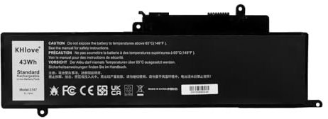 KHlove GK5KY Batterie pour Dell Inspiron 11 3147 3148 3153 3152 3157 3158 15 7000 7558 7568 13 7353 7359 7347 7348 7352 Series 4K8YH 92NCT 04K8YH RHN1C 0WF28 P20T001 P55F P55F001 451-BBKK 092NCT