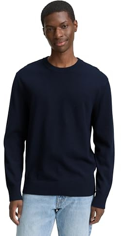 TOM TAILOR Denim Herren Basic Crewneck Knit 1042509