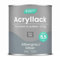 Grundmann Acryllack ACL 100 - Silber 0,7 Kg - 4in1 Lack inkl. Grundierung - Innen und Außen - Für Holz, Metall, Stein & Kunststoff - Silbergrau RAL 7001