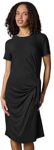 Ragwear Damen kurzes Sommerkleid Kurzarm Minikleid mit seitlichem Bindeband Knotta YOUMODO XS-XXL