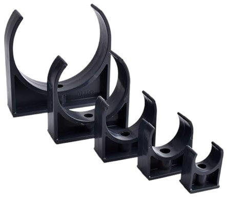 FBANULPEX Kunststoff-Rohrschellen Schlauchschellen 2~20 stücke ID 20~110mm PVC Rohr Klemme Stecker Garten Bewässerung Aquarium Bewässerung Adapter Armaturen(Inner Dia 32mm,20pcs)