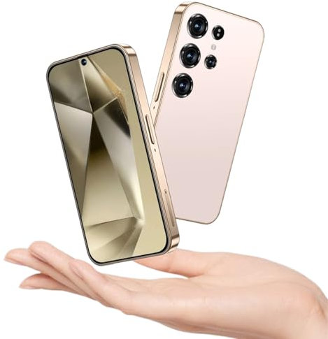 MTGud 4G Mini Smartphone per bambini 4 pollici Incell HD Screen, 2500 mAh Big Battery, Dual SIM Dual Camera 8 + 5 MP, Face Unlock 4G no Contract Phone (X24mini Gold)