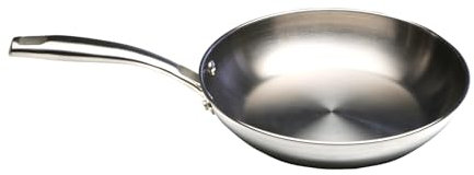 WECOOK! PRO Stainless Steel Frying Pan 18/10 – 20 cm – Induction Ready – Triple Layer Base – Riveted Ergonomic Handle – Oven Safe 200°C – Dishwasher Safe – Professional Quality