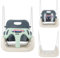 COIL Balançoire pour bébé 3 en 1, siège réglable, avec siège à bascule croissant, balançoire de jardin, pour bébé et enfant, avec dossier et sangle de fixation, charge maximale : 60 kg, olive