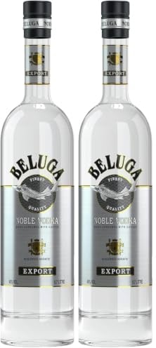 Beluga Noble 70cl - Vodka premium prodotta con malto d’orzo e acqua purissima. 40% vol. (Confezione da 2)