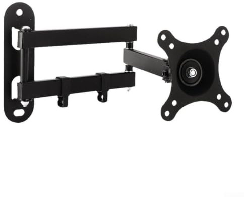 TV Wall Bracket for 19-27 Inch Screens Full Motion Swivel Tilt Mount Duty Arm LED LCD for oled Monitor Stand Black(Black)