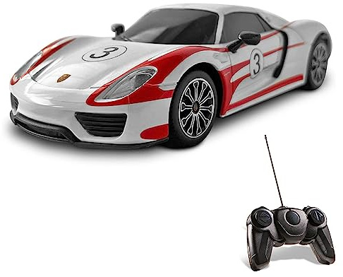 Mondo Motors, PORSCHE 918 RACING, Modell im Maßstab 1: 24, Geschwindigkeit bis zu 8 km / h, Spielzeugauto für Kinder - 63288