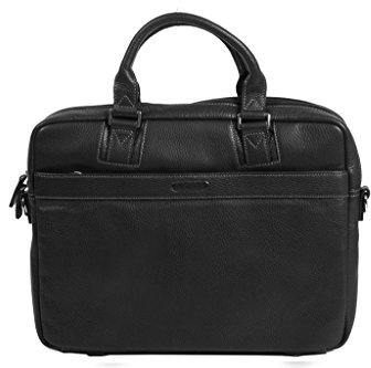 Katana K83608 Laptoptasche, Rindsleder, genarbt, Schwarz , one size, Zeitgenössisch