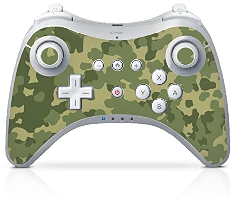 DeinDesign Skin kompatibel mit Nintendo Wii U Pro Controller Folie Sticker Bundeswehr Muster Camouflage