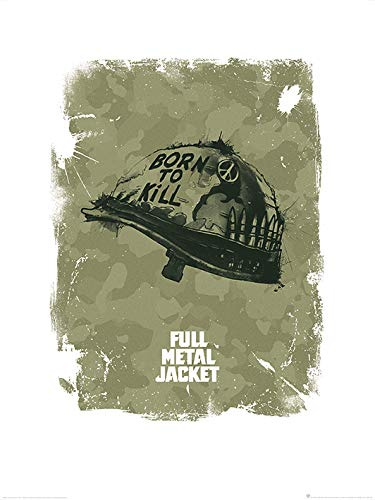 Stanley Kubrick Full Metal Jacket Helmet 60 x 80cm Kunstdruck