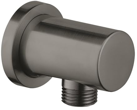 GROHE Vitalio, Wandanschlussbogen ohne Duschkopf Halterung (Brauseabgang Standardanschluss 1/2, langlebige Oberfläche, Wandmontage), anthrazit, 27057AL0