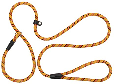 Zhichengbosi Adjustable Dog Leash Nylon Training Lead Leash Durable,Soft For Dogs 10-80 lbs (yellow)