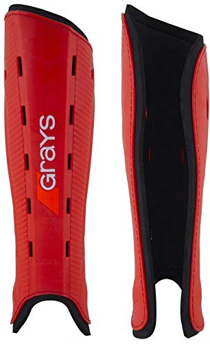 Grays G600 Unisex Jugend Schienbeinschutz, Rot/Schwarz, S