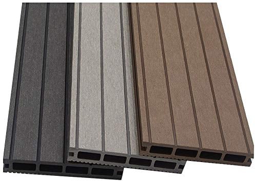 HOME DELUXE - Planches de terrasse WPC SAMANA - Échantillon - 7 x 14 x 2,01 cm I Plancher de terrasse Bordures de piscine Revêtement de balcon