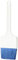 Thermohauser 8300032563 Pinceau avec poils en polyester bleus Largeur du pinceau 7,5 cm 4 cm - Poignée : plastique PA, fibre de verre, poils : polyester