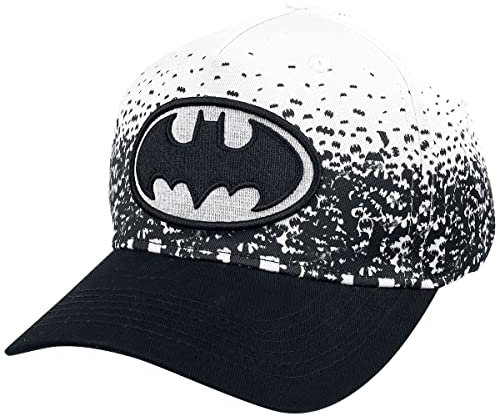 Batman Logo Frauen Cap schwarz/weiß 100% Baumwolle DC Comics, Fan-Merch, Filme, Superhelden
