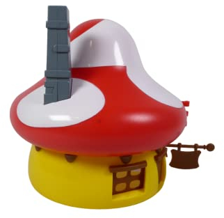 OPO 10 - Halbes Haus der roten Schlümpfe + Aufkleber – Kollektion Deagostini – Höhe 15 cm – Zum Dekorieren mit den mitgelieferten Aufklebern – RougeD / DMS3