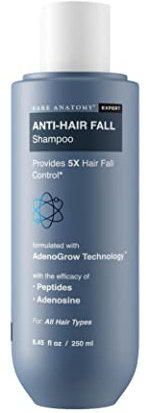 Bare Anatomy Anti-Hair Fall Shampoo Provides 5X Hair Fall Control Suitable For All Hair Types Enriched With Adenosine And Peptides 250 ml