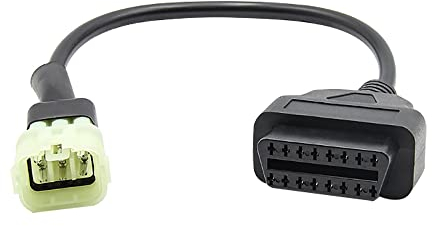 Riloer Adapterkabel 6-polig auf 16-polig für KTM 6-poliges Motorrad, Motorrad OBD 6Pin Adapterkabel