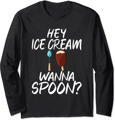 Hey Ice Cream veut une cuillère à glace Manche Longue