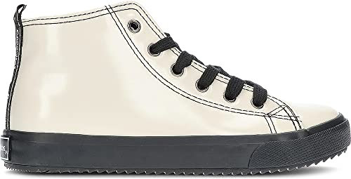 CONGUITOS - Scarpe alte in vernice con cerniera interna Unisex 917075 sintetico, beige, 25 EU