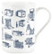 Purely Home Vintage Hobbies Range - Cameras and Photography Themed Mug - Fine Bone China Style White Mug Coffee/Tea Gift
