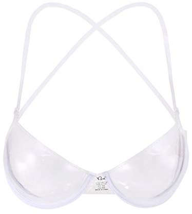 WWricotta Bra Transparente Transparente Ropa Interior Disponible Correa Bra Bra plástico Mono Invierno Mujer873