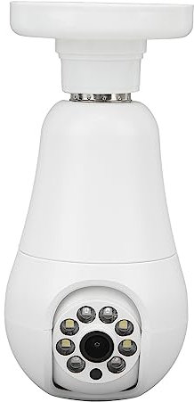 E27 Light Socket Security Camera, 1080P Light Bulb Security Camera 5G WiFi Camera APP Voice Call Colorful Night Vision Motion Detection, Wireless Home Surveillance Cam 128GB