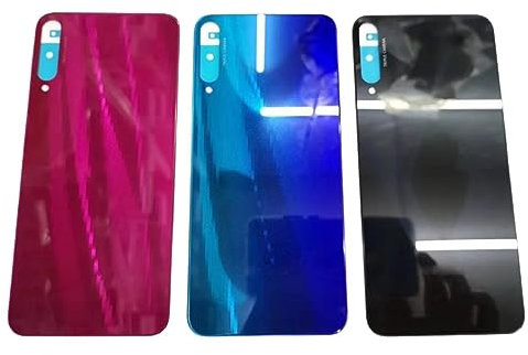 SHOWGOOD Akkudeckel für Huawei Honor Play 3, Akkuabdeckung, Rückseite, Glasgehäuse, Gehäuse für Honor Play 3, Akkudeckel (Blau)